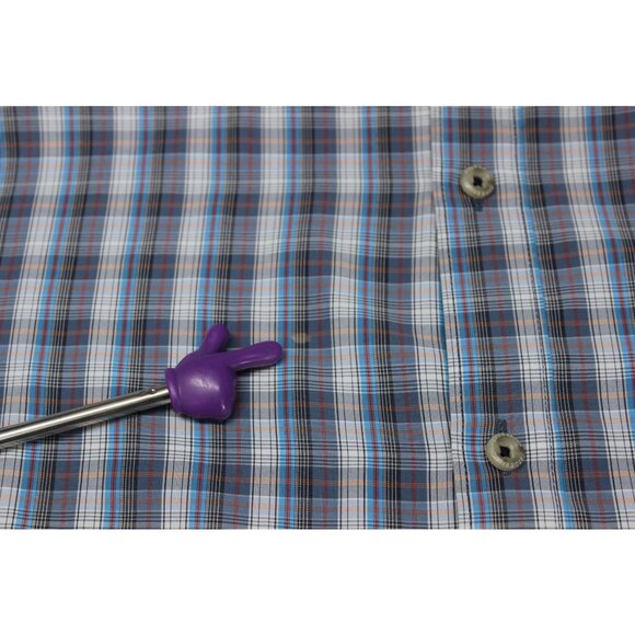 Eddie Bauer Travex Plaid Shirt Men’s Size Large‎ Button Down Lightweight Classic - Picture 11 of 15